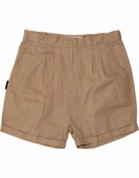 MASTER Mens Pegged Chino Shorts XL W36 Beige Cotton Everyday Layer Wrinkle Resistant Material