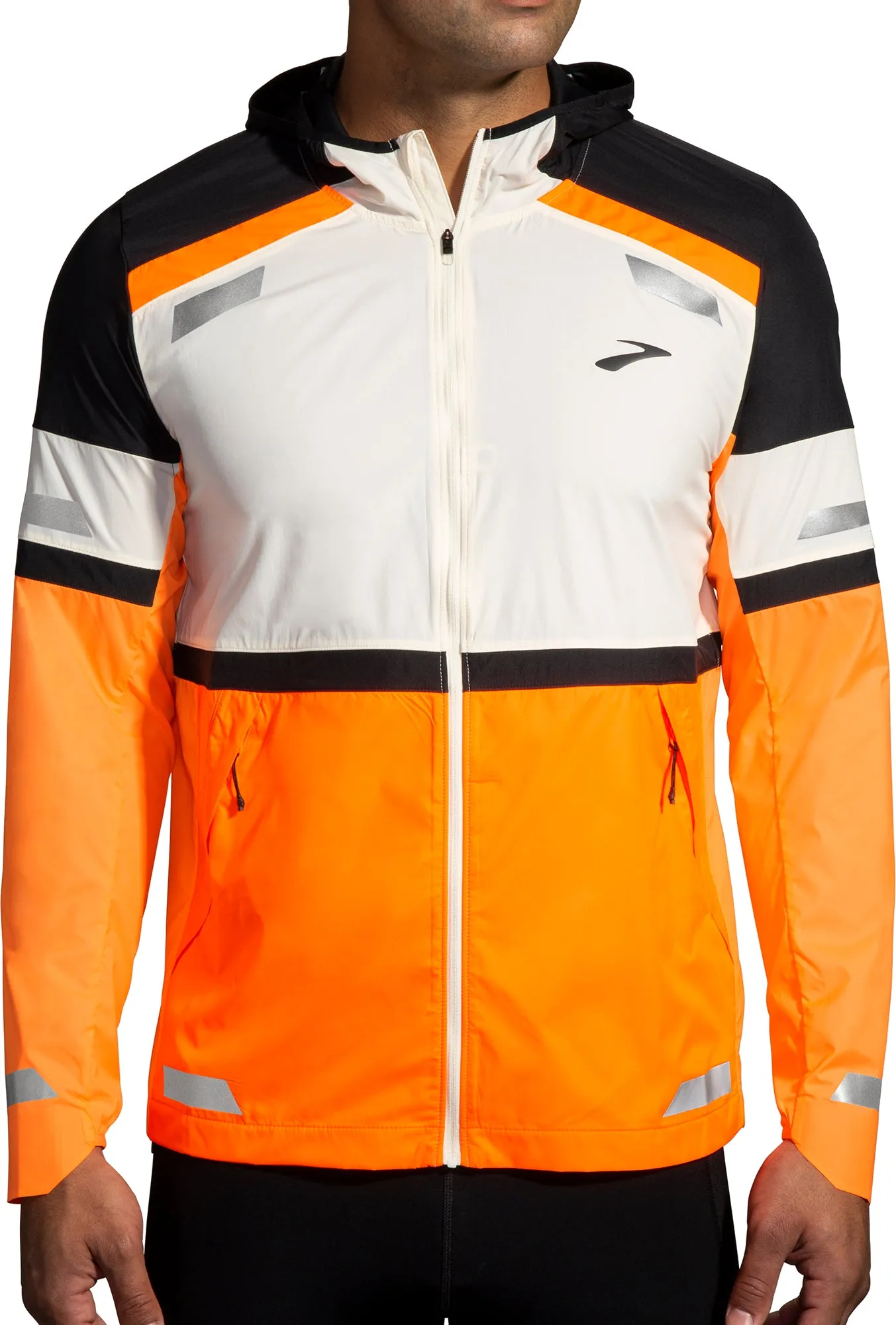 Brooks Run Visible 2.0 Mens Running Jacket - Grey Breathable Layer