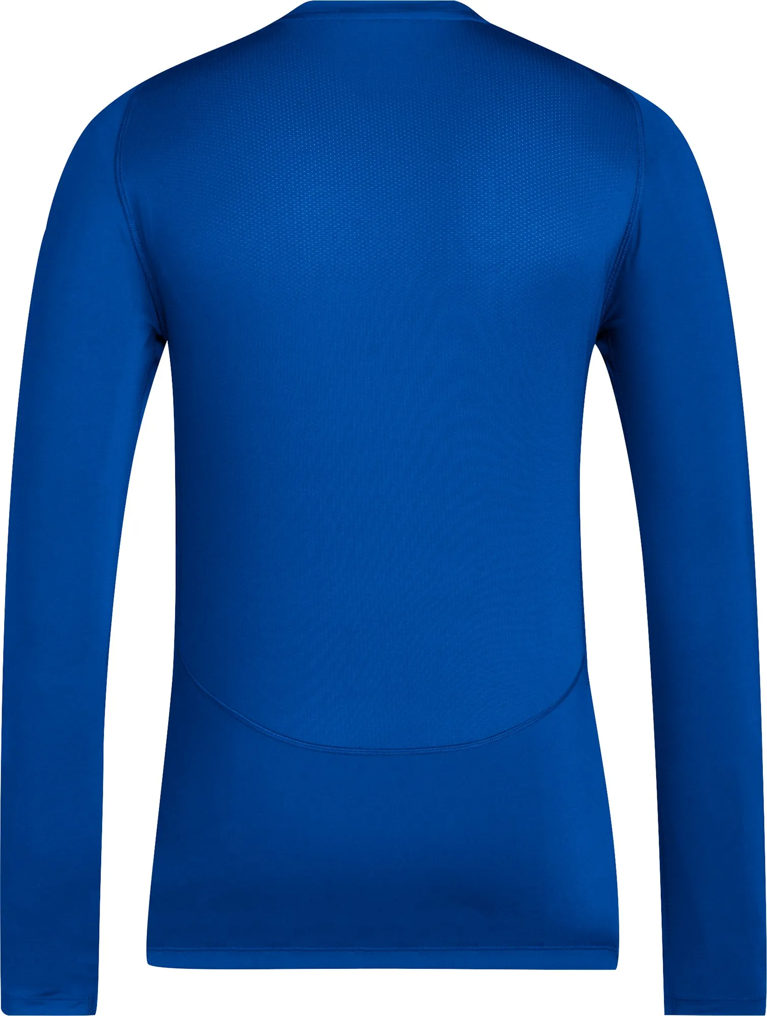 adidas Tech-Fit Long Sleeve Mens Training Top - Blue Stylish and Fun Double Stitched Seams
