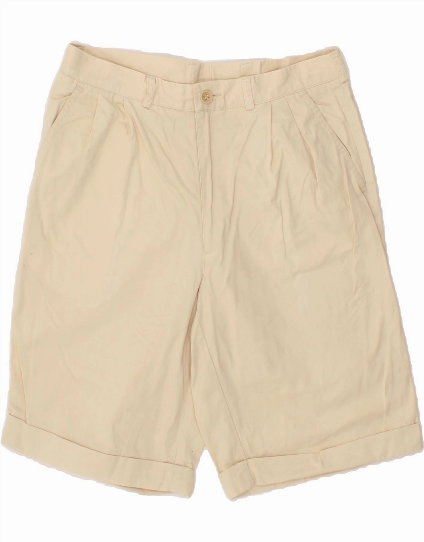 surfing attire Sleek Shape MCGREGOR Mens Pegged Chino Shorts IT 48 Medium W30 Beige Cotton