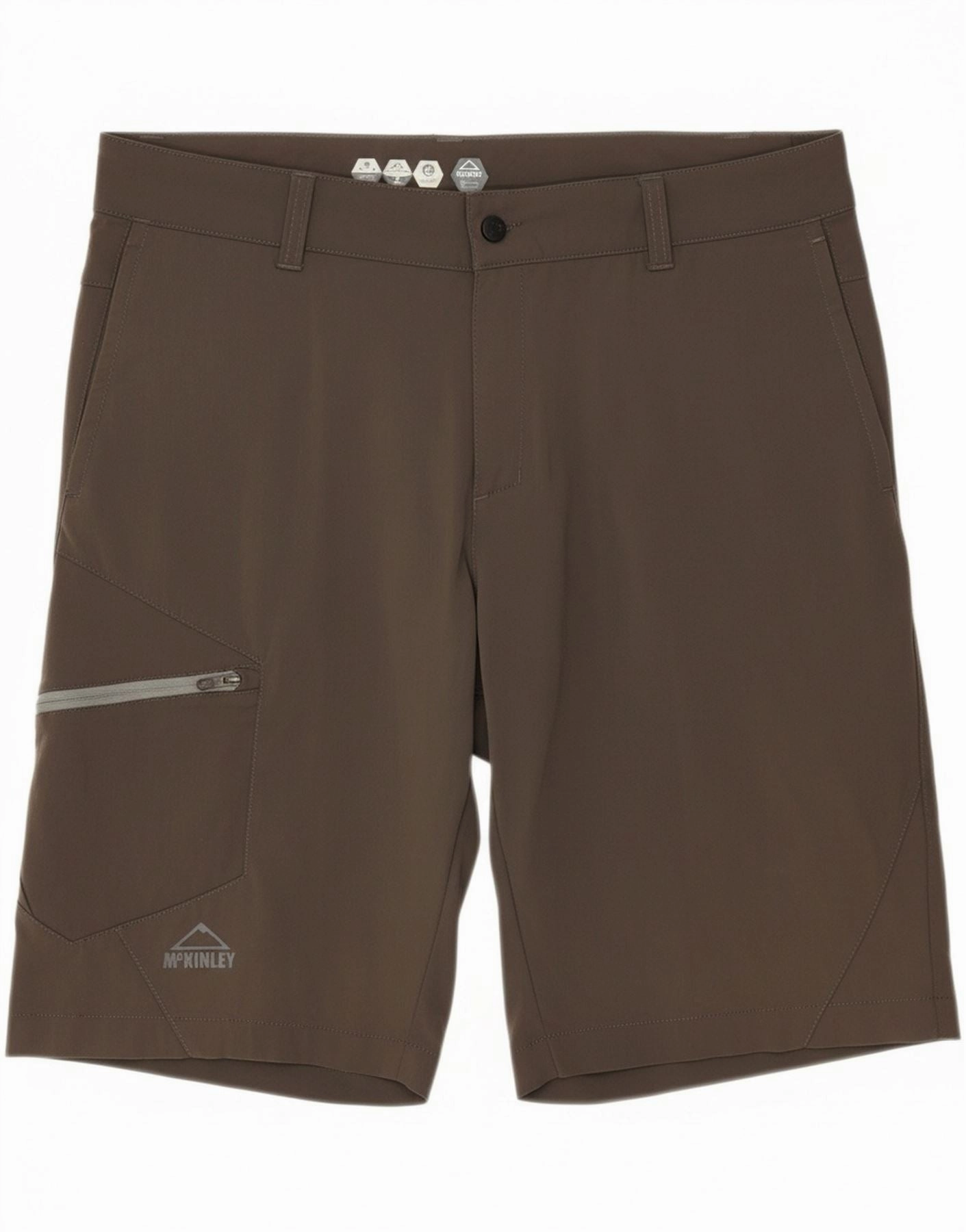 MCKINLEY Mens Cargo Shorts W36 Large Grey Polyamide Retro Style Board shorts