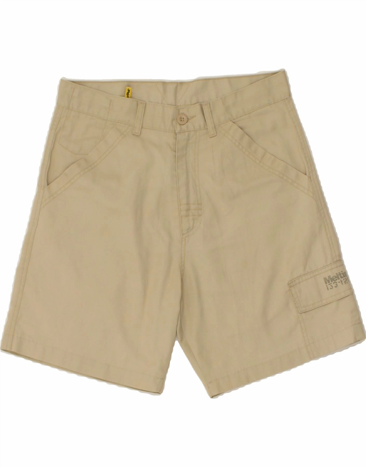 Quick Change Friendly Stay Active MELTIN' POT Mens Cargo Shorts W31 Medium Beige Cotton