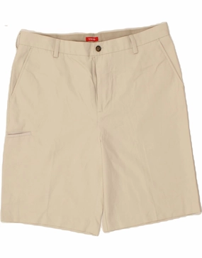 Bold colors semi-formal look IZOD Mens Cargo Shorts W38 XL Beige Polyester