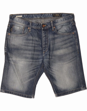 Odor Control Technology Warm Day JACK & JONES Mens Regular Fit Denim Shorts XL W38 Blue Cotton