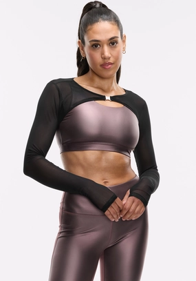 Mesh Shrug V-Back Bra Joint Support