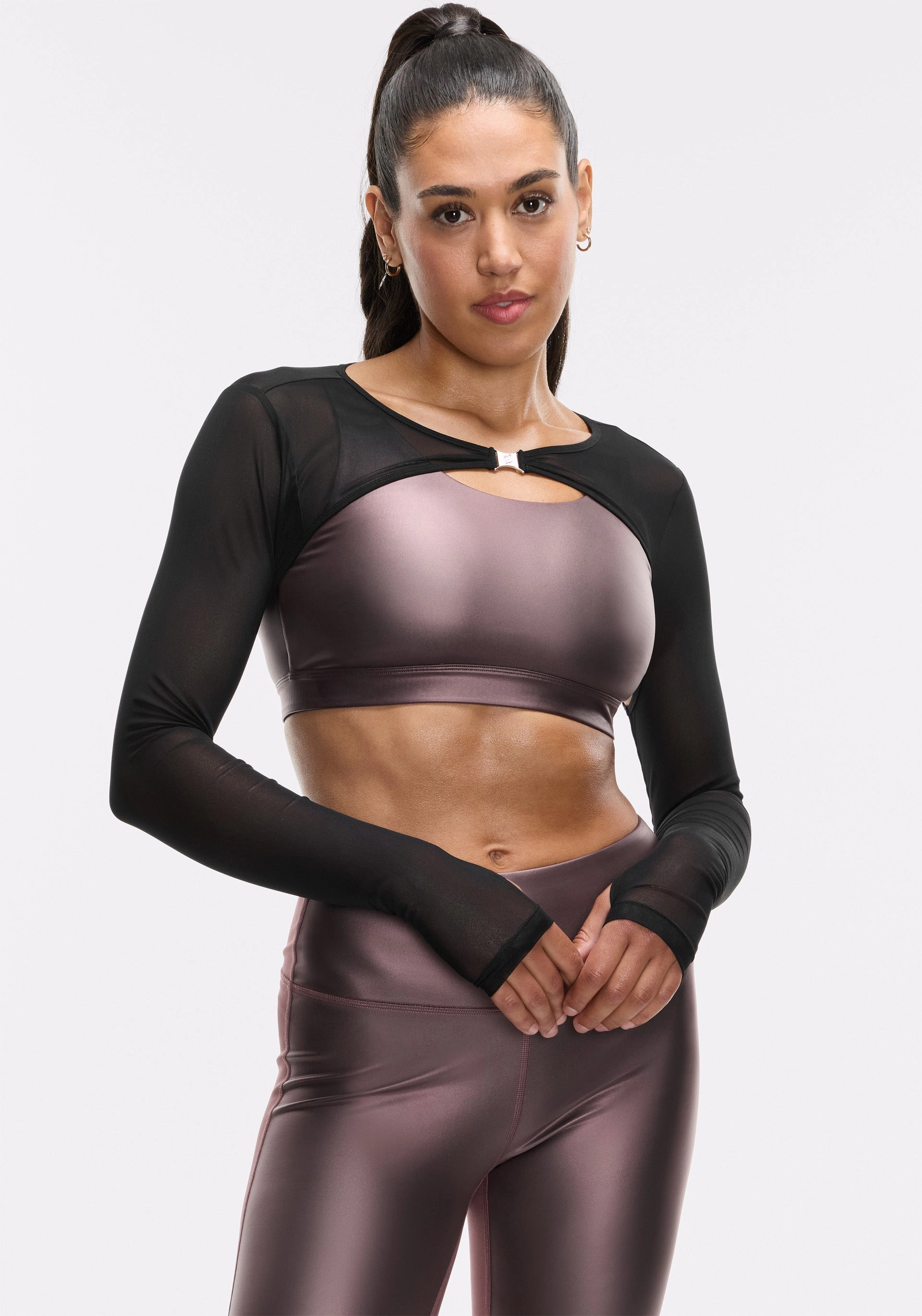Mesh Shrug V-Back Bra Joint Support