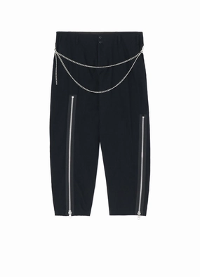 METAL EYELET DENIM PANTS Comfort Wear Fit