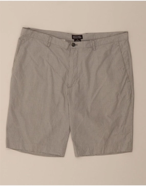 Sport Ready Chill Look MICHAEL KORS Mens Chino Shorts W36 Large Grey Check Cotton