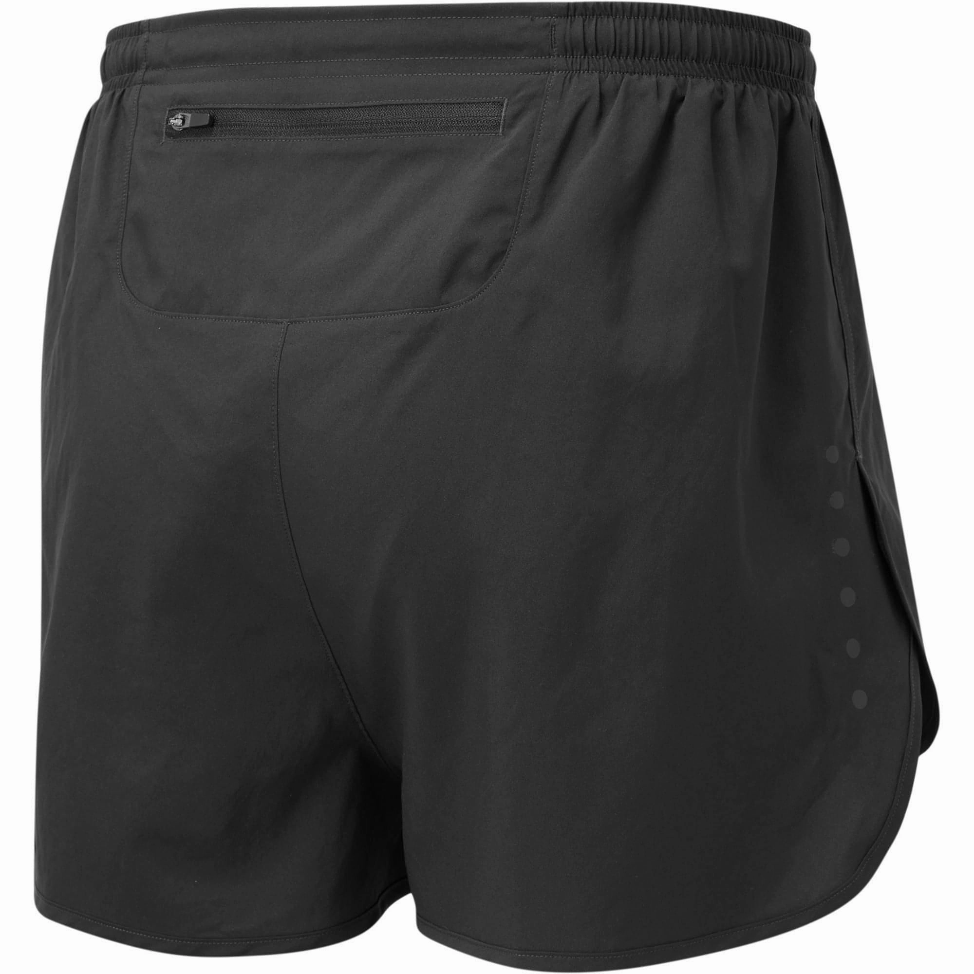 Ronhill Core Racer Mens Running Shorts - Black winter shorts Noise Free Operation Design