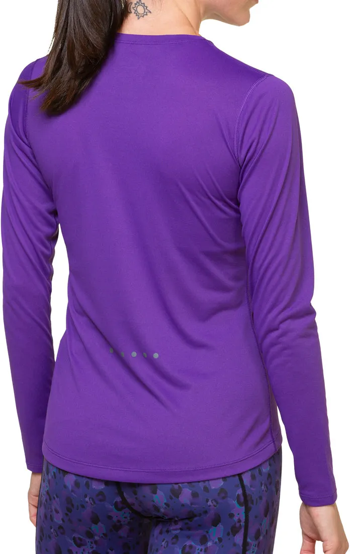 Cozy Vibes Layered Sleeve Ronhill Core Long Sleeve Womens Running Top - Purple