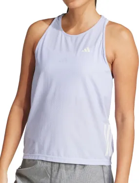 adidas Own The Run Womens Running Vest Tank Top - Purple loose but not baggy Relaxed Wearable
