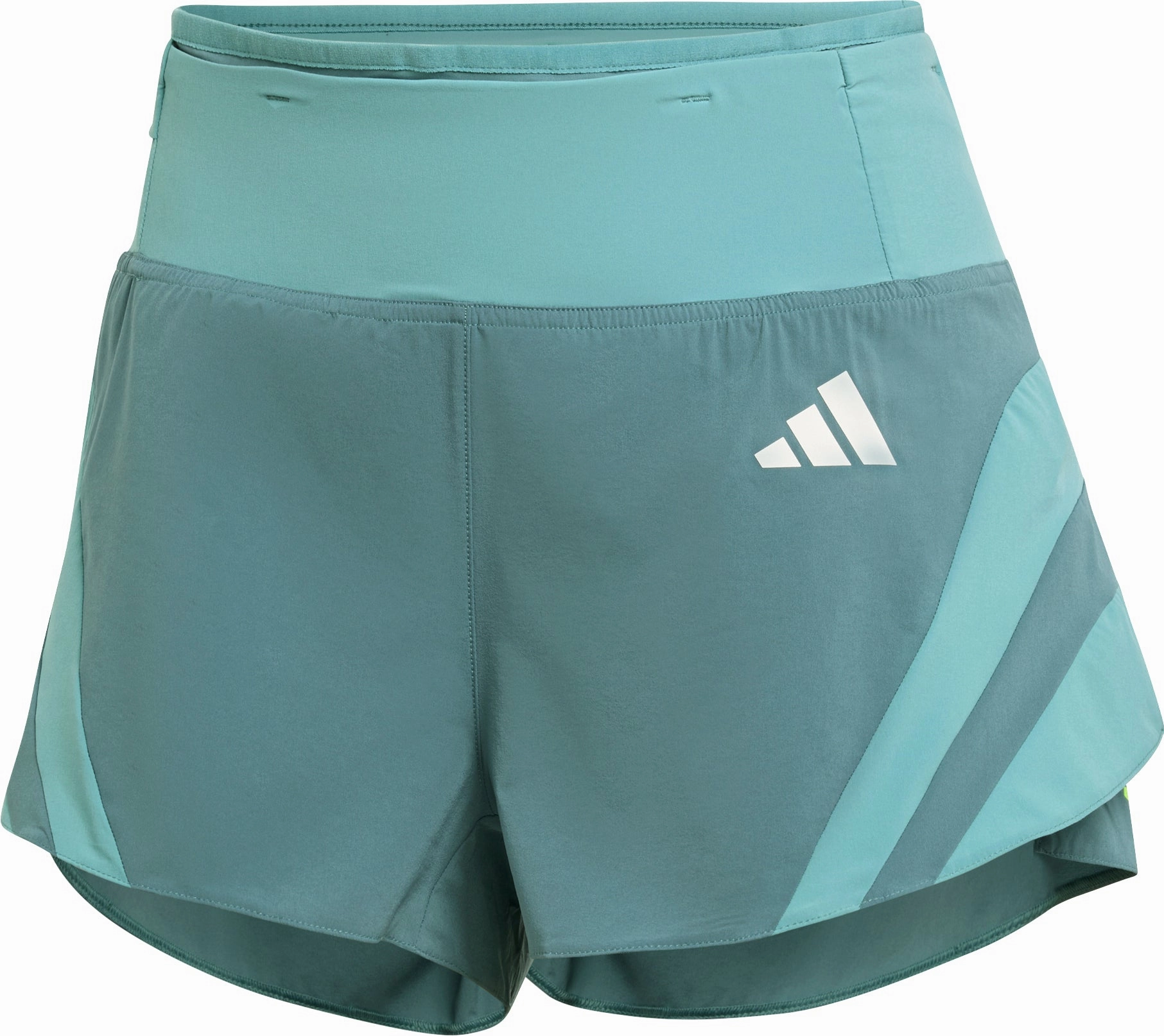 All Purpose Fit Sweat Wicking Technology adidas Adizero Archive Gel 3 Inch Womens Running Shorts - Green