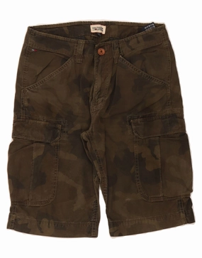 Stretch Flex Sporty Fit TOMMY HILFIGER Mens Cargo Shorts W31 Medium  Brown Camouflage Cotton