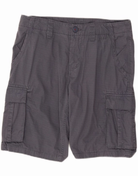 CHAMPION Mens Cargo Shorts IT 50 Large W34  Navy Blue Check Cotton Airy Touch cycling outfit