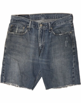 LEVI'S Mens Denim Shorts W33 Large Blue Cotton Perfect Fit Fashion Forward