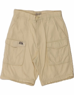 Simple Fit RIFLE Mens Cargo Shorts W30 Medium Yellow Cotton