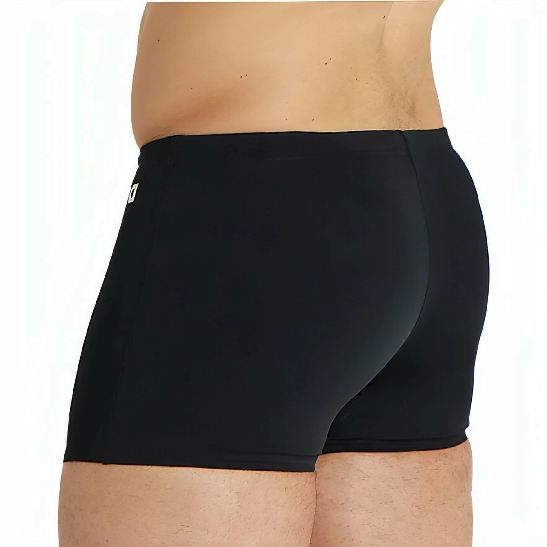 Arena Solid Mens Swim Shorts - Black laid-back style