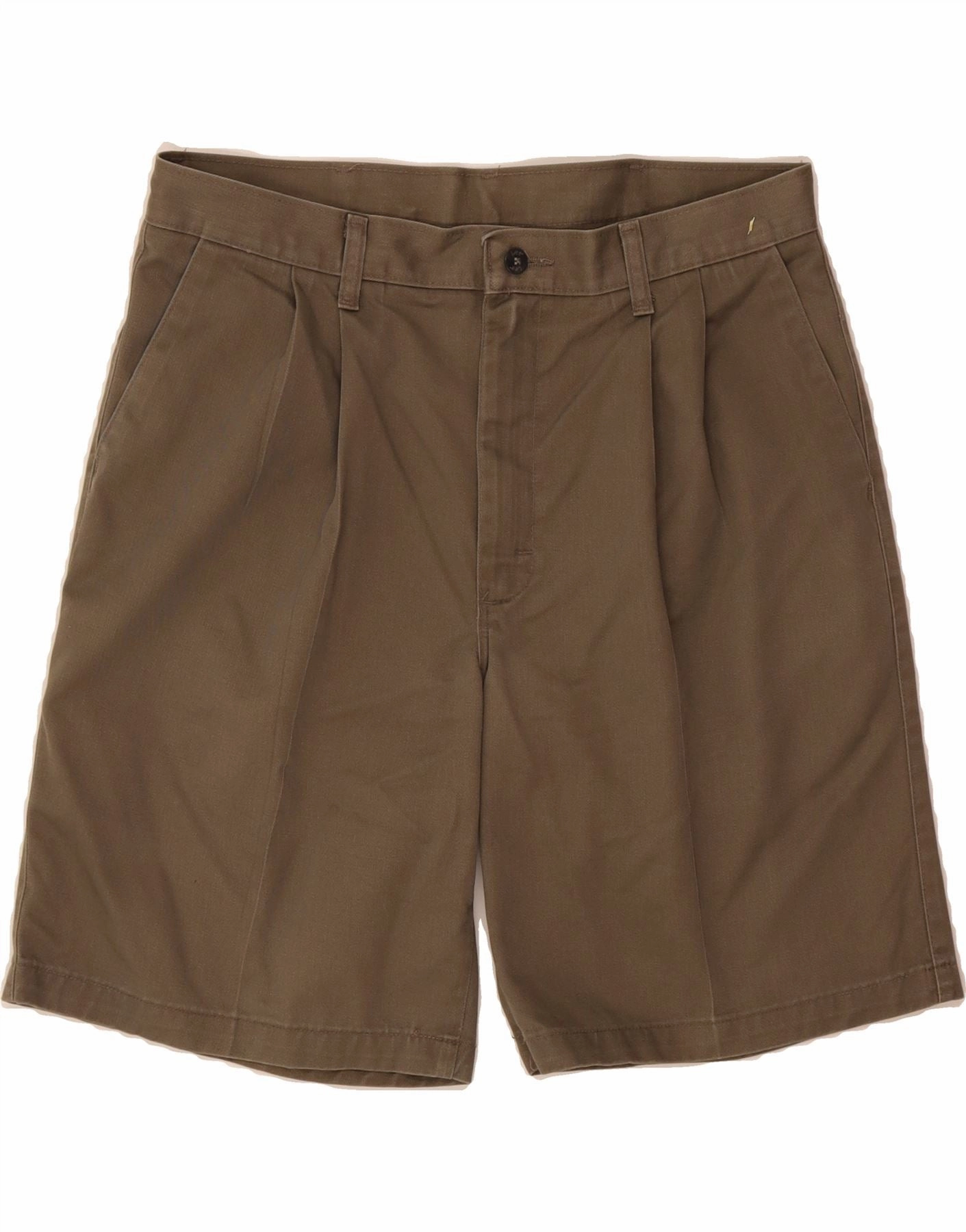 Fastening Closure LEE Mens Pegged Chino Shorts W34 Large Khaki