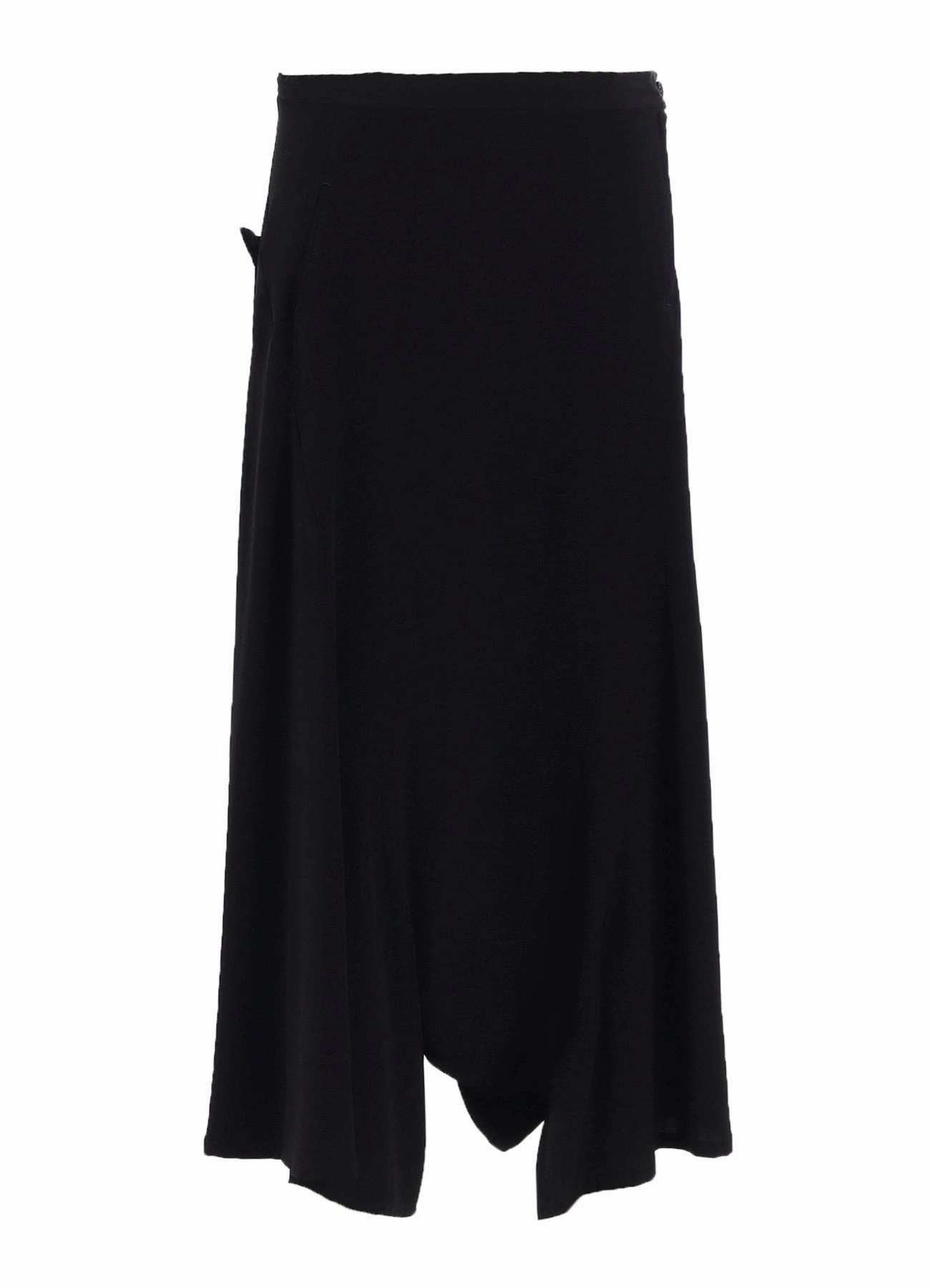TA/PE CREPE DE CHINE ASYMMETRIC FLARE PANTS Quick Wear Fit