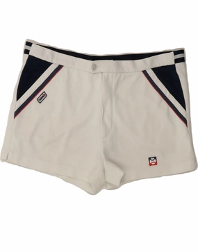 Light Fit Functional Comfort MISTRAL Mens Chino Shorts IT 50 Large W40  White Colourblock