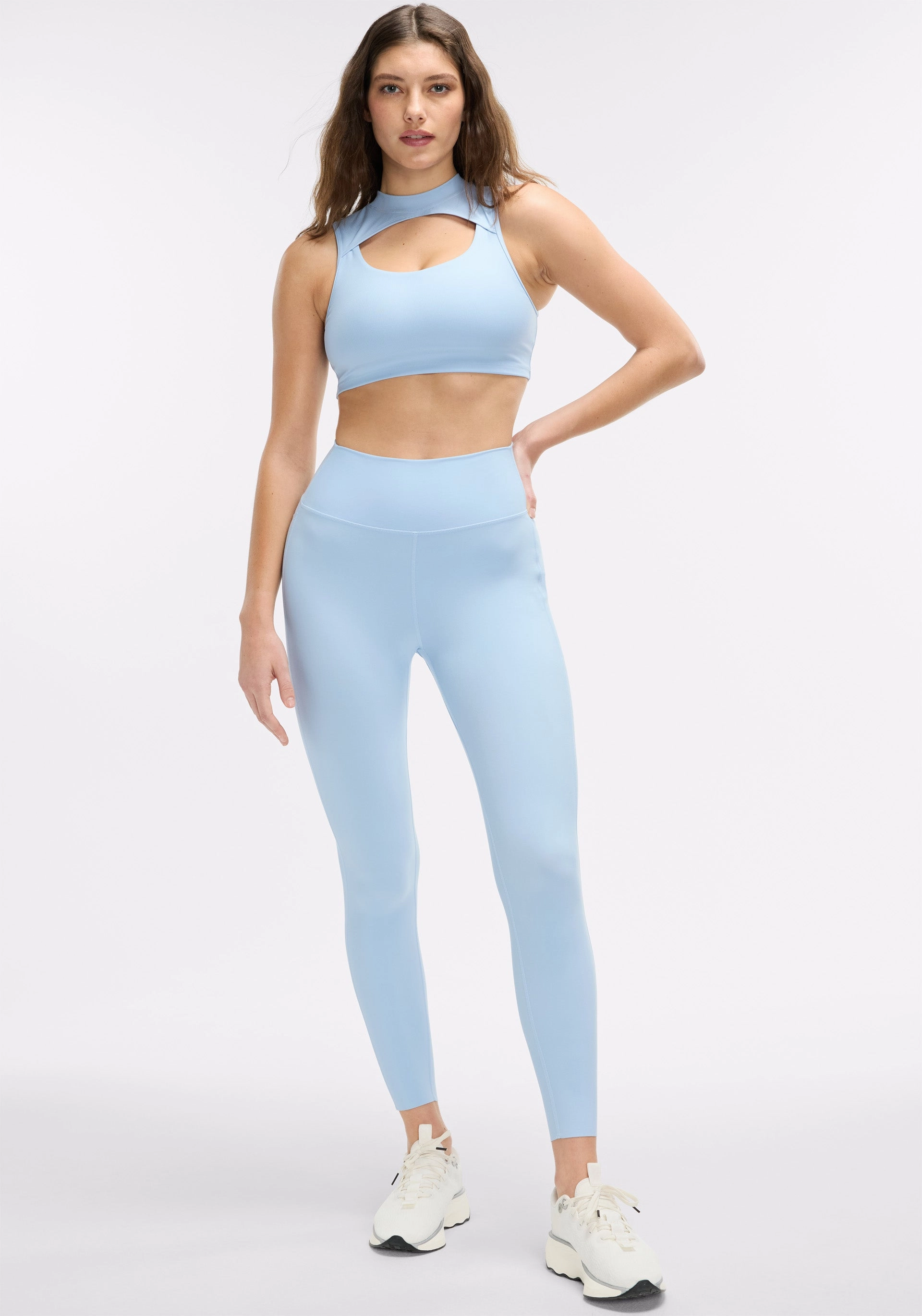 Work Commute Outdoor Lover Misty Blue Cadent Legging Set