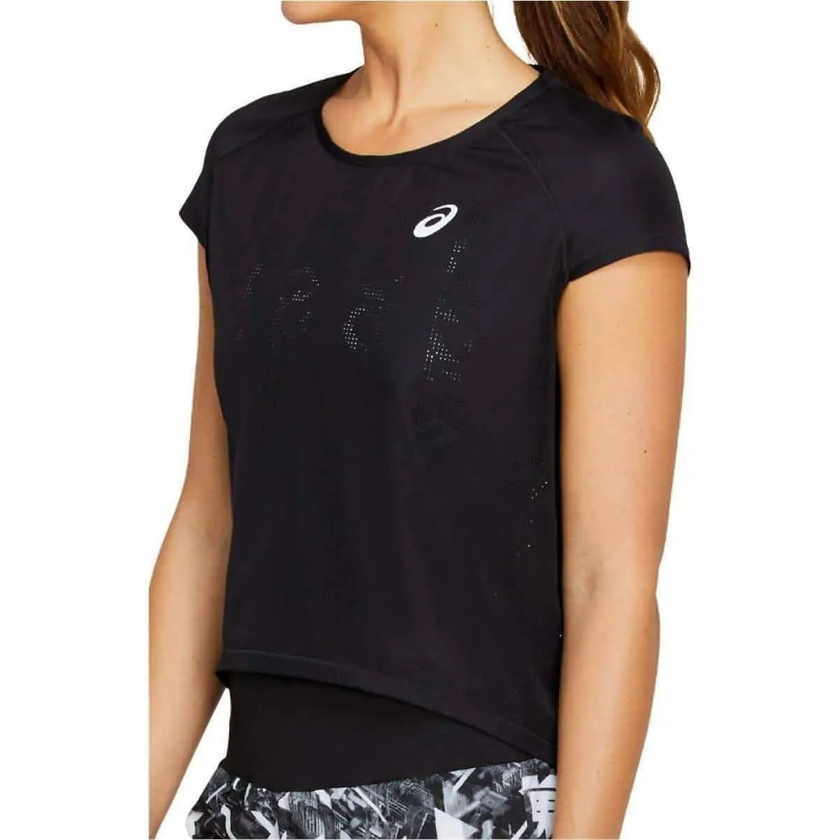 Asics Future Ventilate Short Sleeve Womens Running Top - Black Weekend Comfort Style
