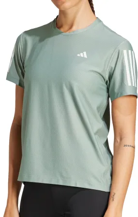 adidas Own The Run Short Sleeve Womens Running Top - Green Modern innovation Basic Layering
