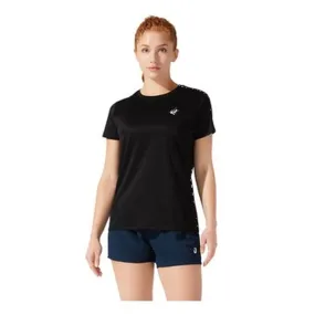 Flexible Cuff Design Asics Womens Silver Running Tee