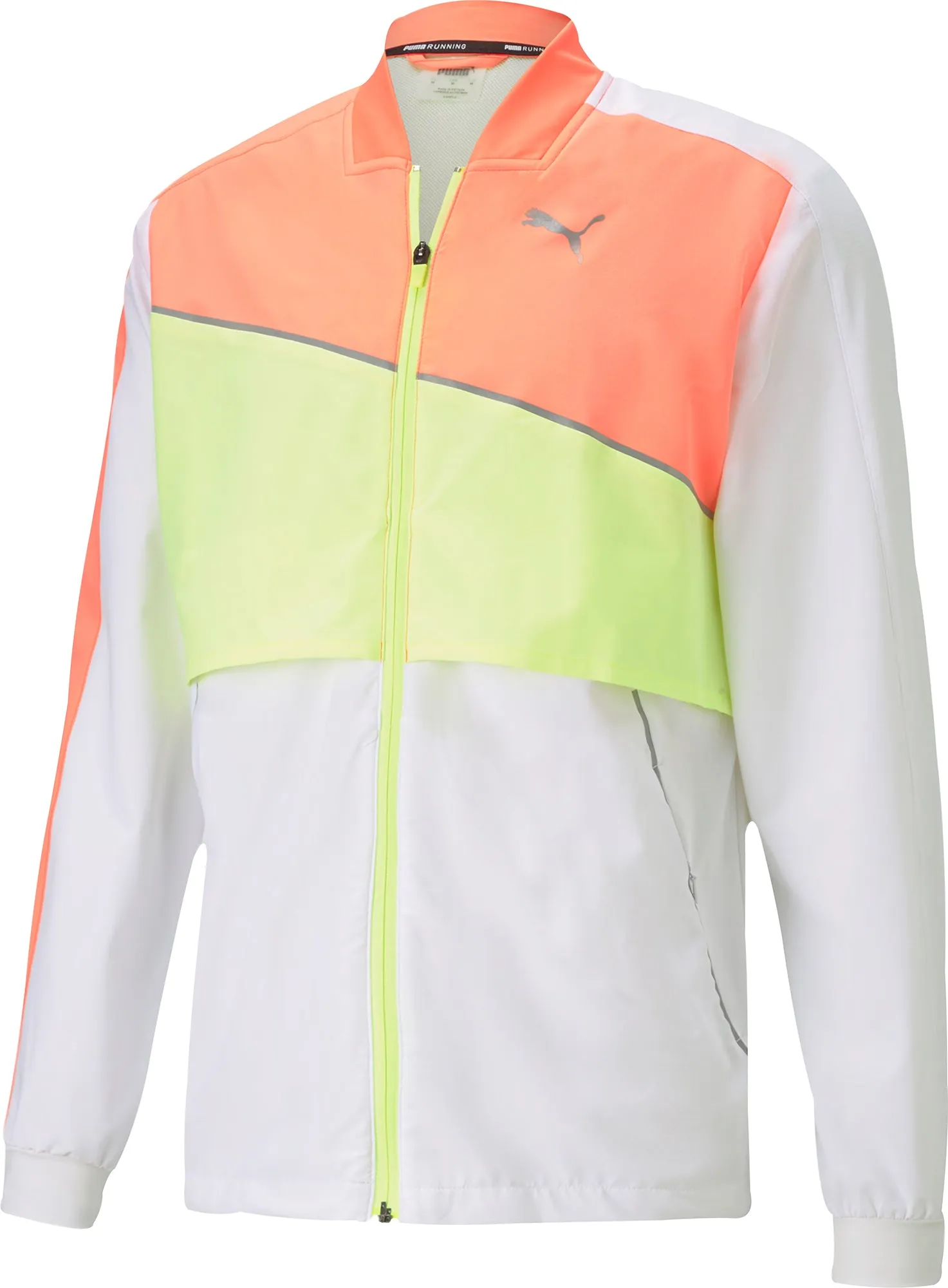 Puma Lite Woven Ultra Mens Running Jacket - White Fall Weather Insulated Layer