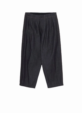 relaxed shape Flatlock Seams 13oz DENIM PANTS WITH SIDE TAPE