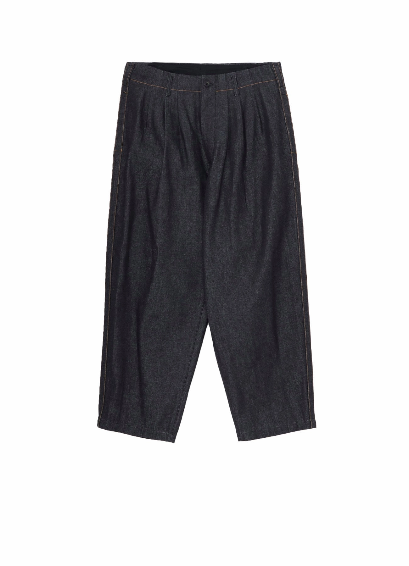 relaxed shape Flatlock Seams 13oz DENIM PANTS WITH SIDE TAPE