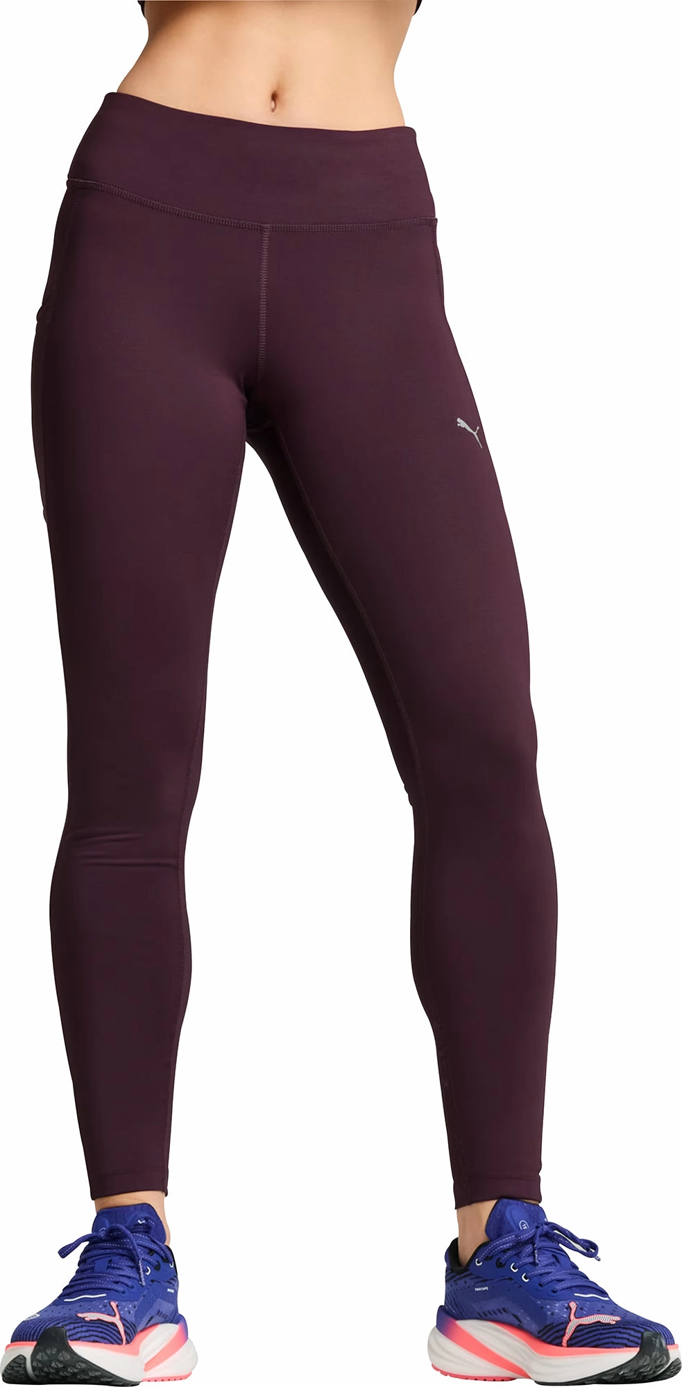 Feel Good Puma Favourites Velocity Womens Long Running Tights - Purple