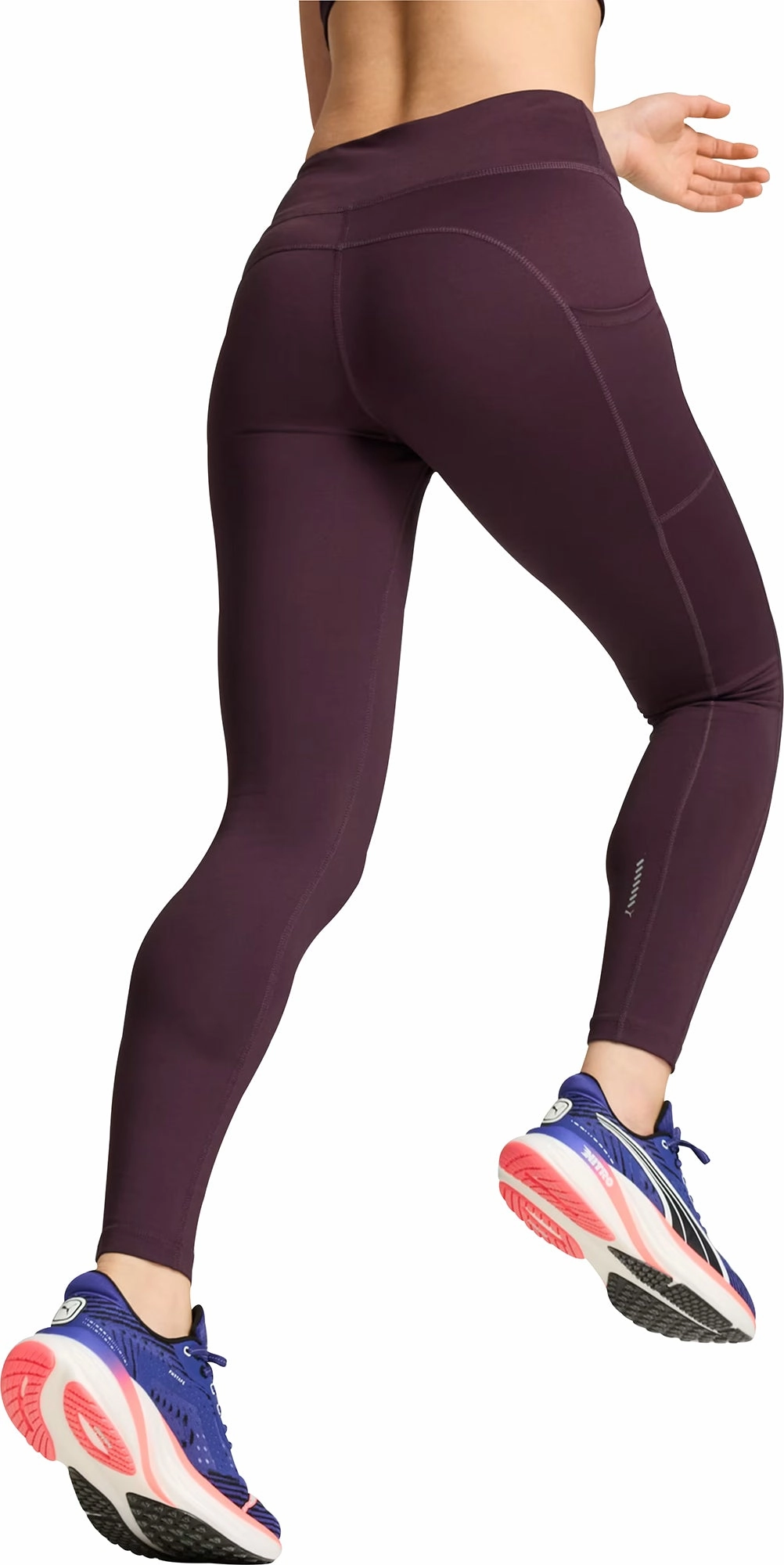 Puma Favourites Velocity Womens Long Running Tights - Purple Indoor Ready
