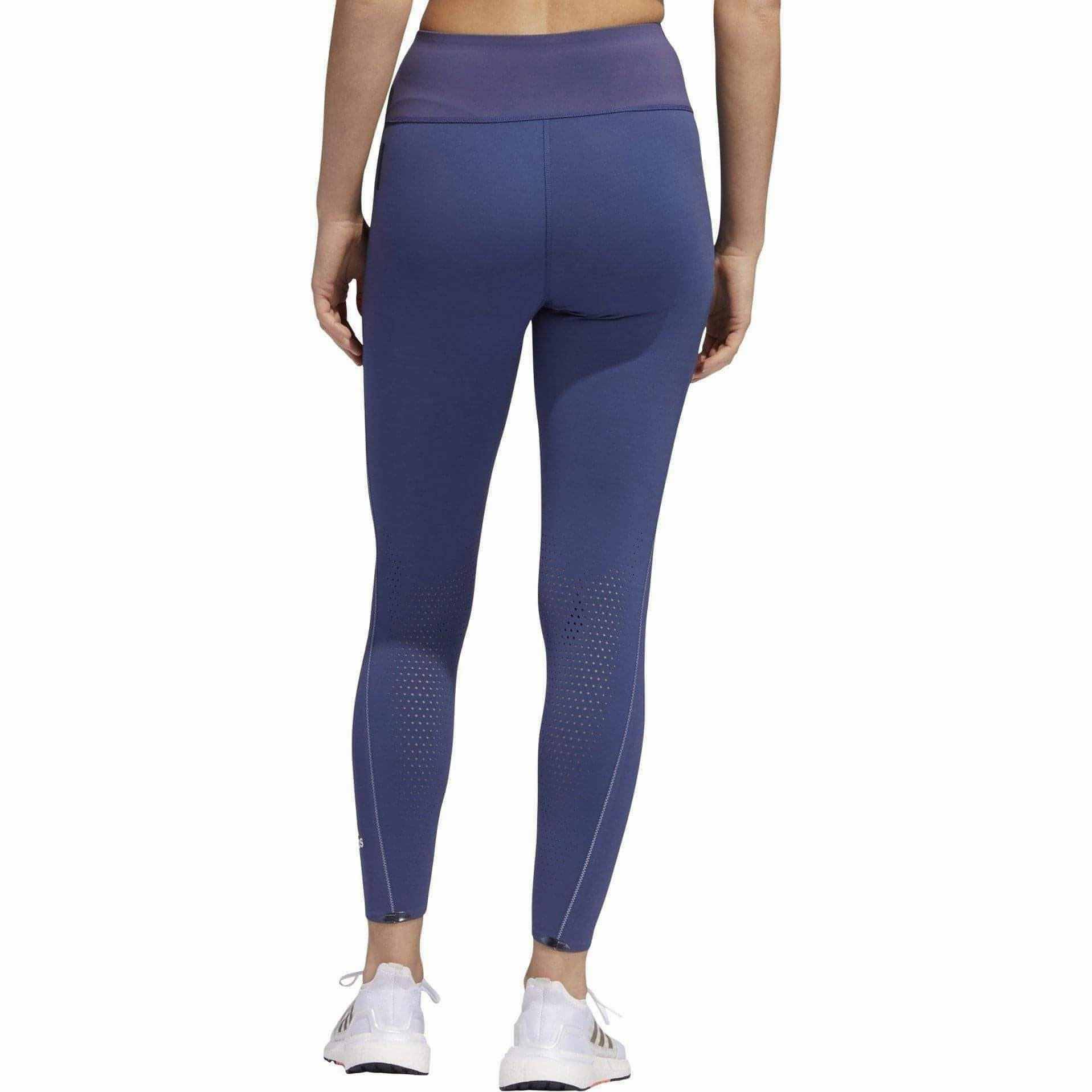 Secure Pocket Seams adidas HEAT.RDY High Rise Womens 7/8 Training Tights - Blue