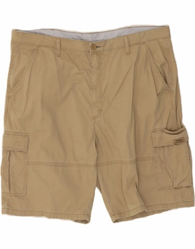 WRANGLER Mens Cargo Shorts W42 2XL Beige Cotton Static Free Finish