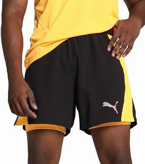 Puma Velocity Ultraweave 2 In 1 Mens Running Shorts - Black Water Repellent Finish present for him