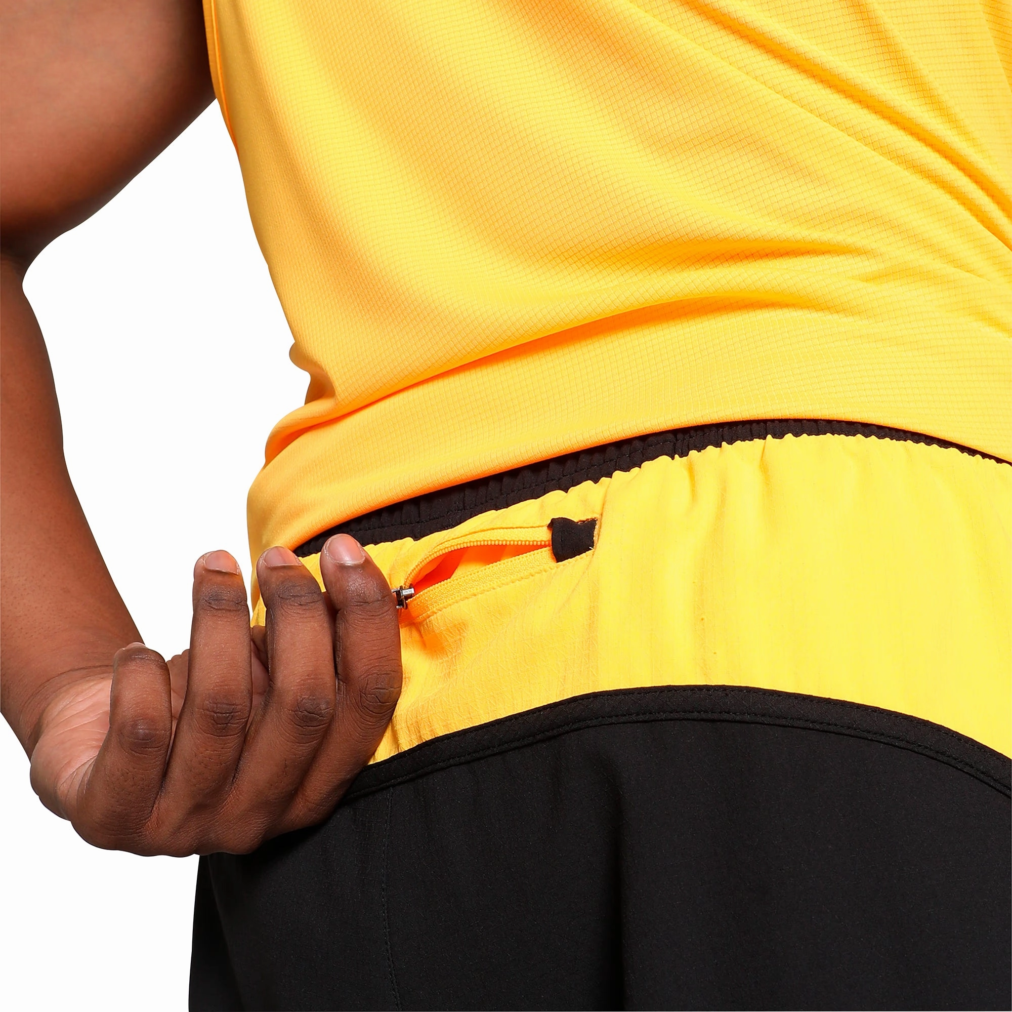 Puma Velocity Ultraweave 2 In 1 Mens Running Shorts - Black anti slip grip Slim performance