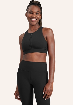 Cadent High Neck Zip Bra Regular fit seams