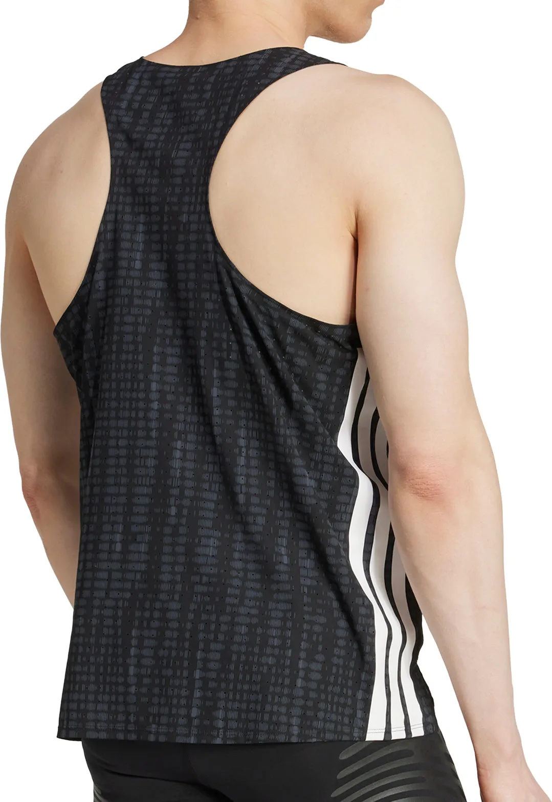 Abrasion Resistant Material adidas Adizero Mens Running Vest - Black