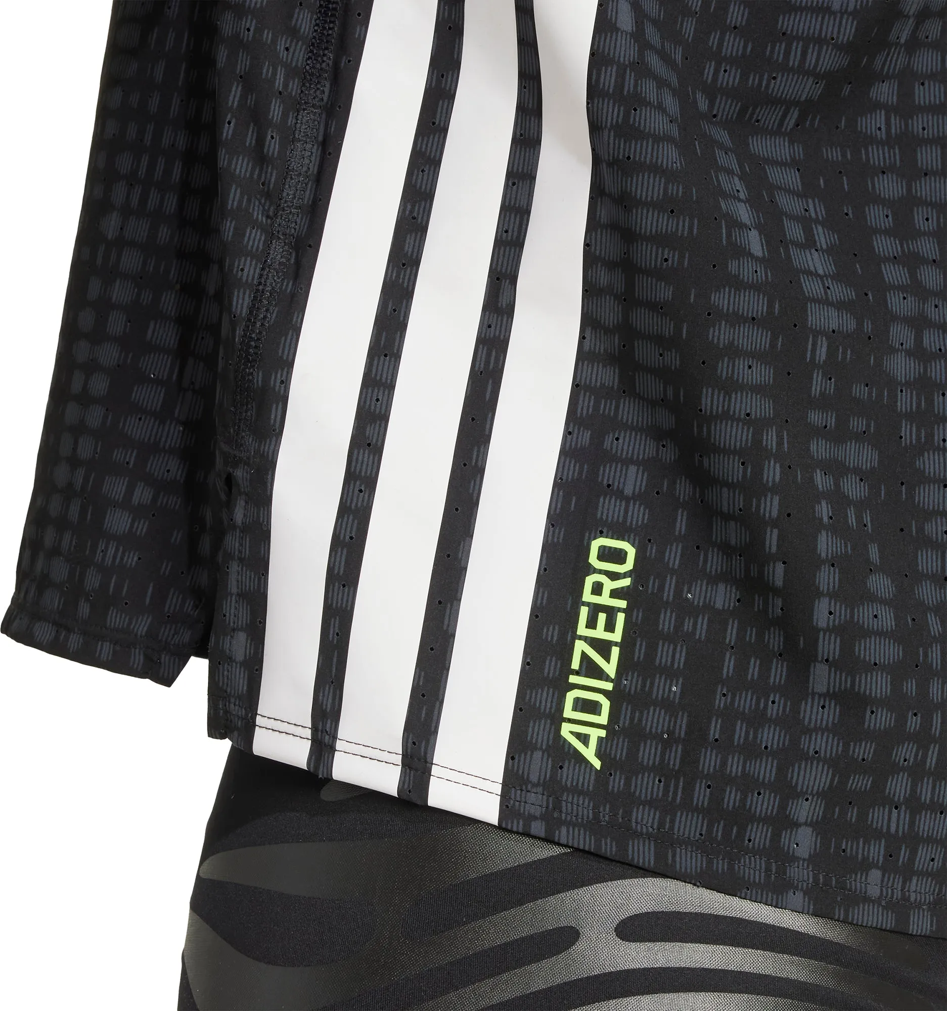 adidas Adizero Mens Running Vest - Black Maneuverable Forest use