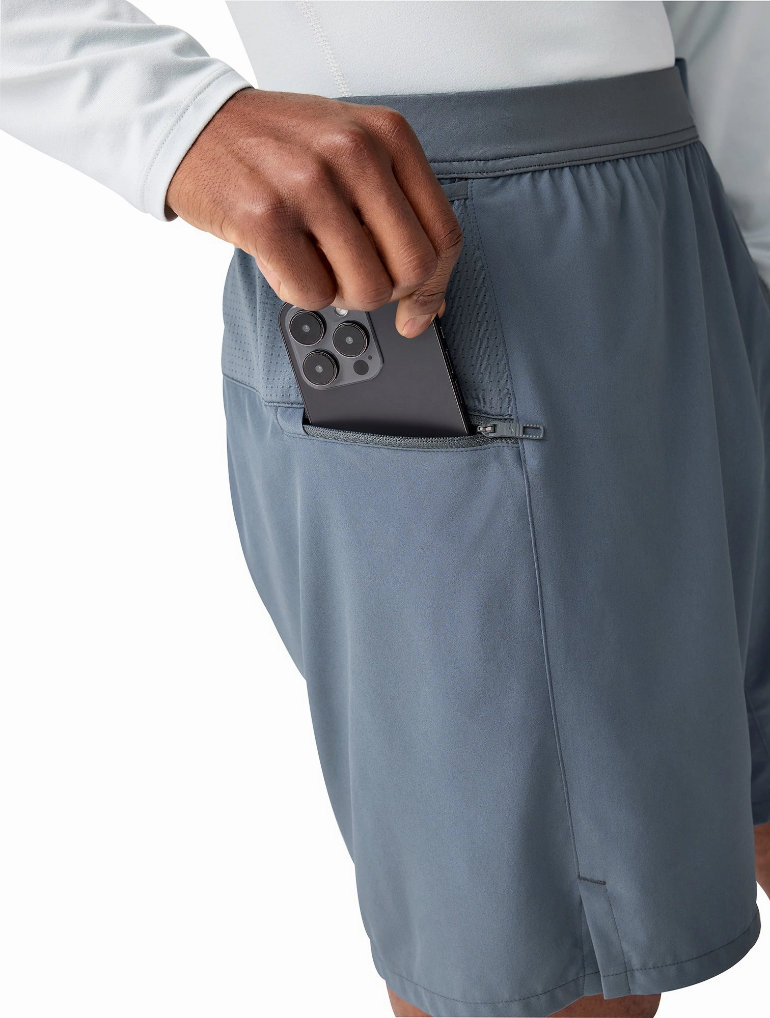 Brooks 7 Inch Journey 2 In 1 Mens Running Shorts - Grey quick dry