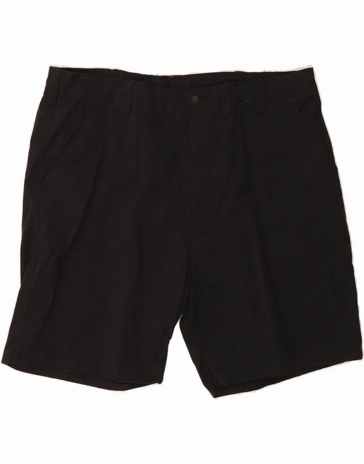 WRANGLER Mens Chino Shorts W44 2XL Black Cotton Linen blend Breeze Flow