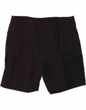 WRANGLER Mens Chino Shorts W44 2XL Black Cotton Linen blend Breeze Flow