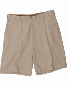 Move Friendly IZOD Mens Salt Water Chino Shorts W36 Large  Beige Cotton