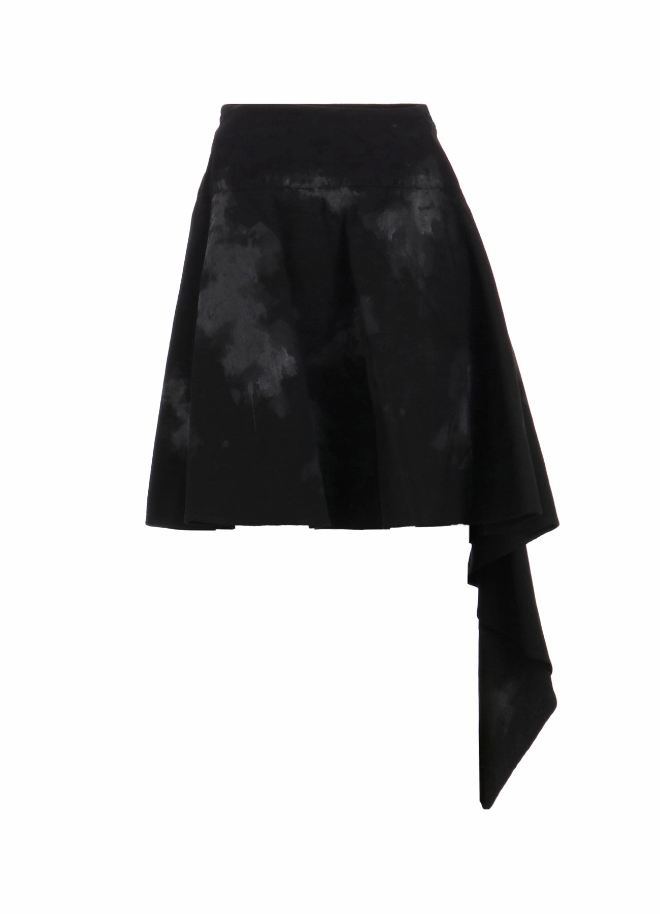 Natural Movement PAINTED DENIM FLARED SHORT SKIRT