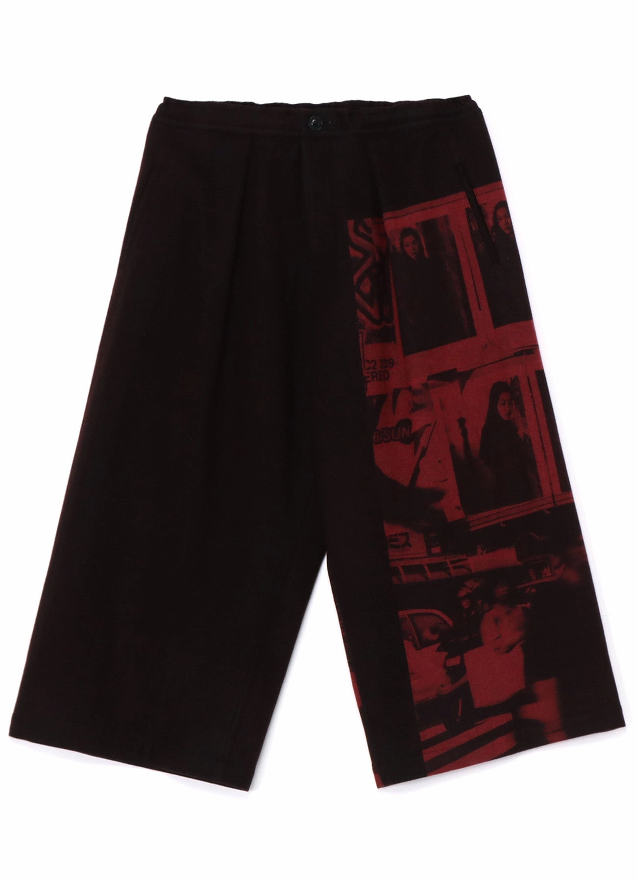 [Y's 1972 - A MOMENT IN Y's WITH MAX VADUKUL]TOP FLANNNEL FRONT TUCK WIDE PANTS CompressionFitFabric