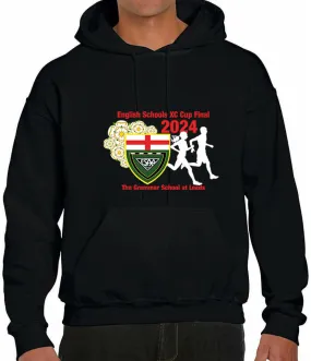 More Mile Classic ESAA Leeds XC Final 2024 Hoody - Black Adjustable drawstring