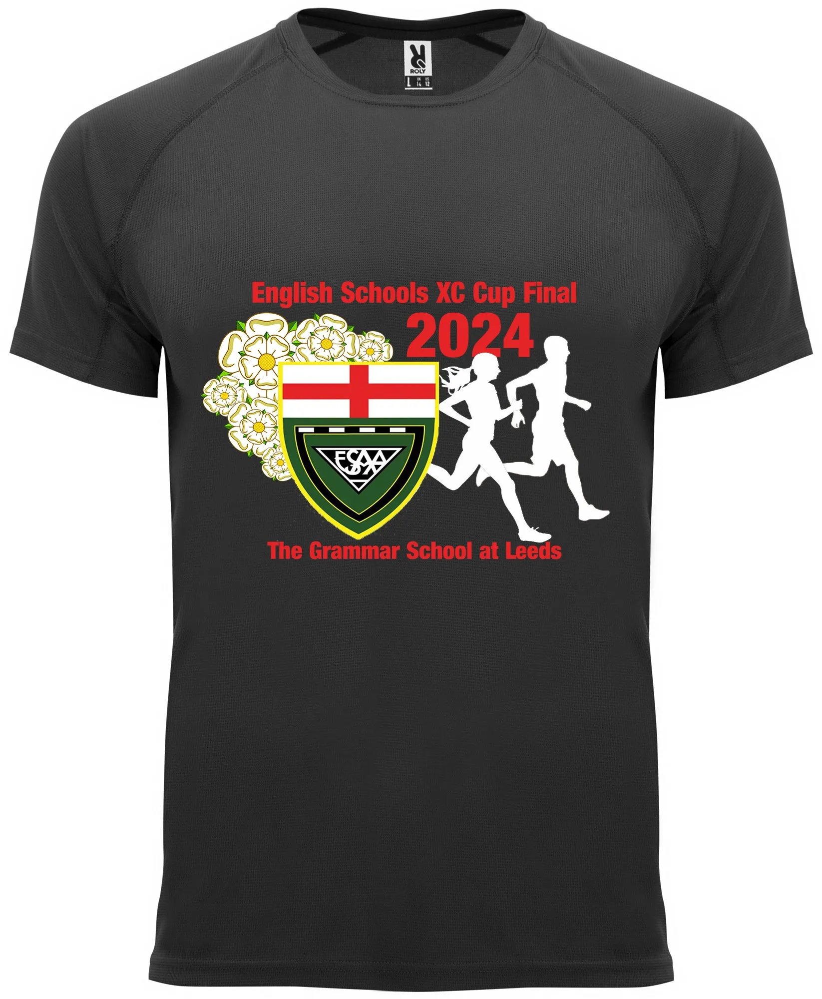 More Mile ESAA Leeds XC Final 2024 Short Sleeve Running Top - Black Outdoor Ready