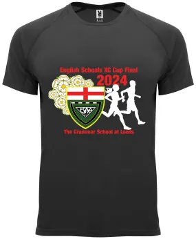 NonIronTechnology More Mile ESAA Leeds XC Final 2024 Short Sleeve Running Top - Black