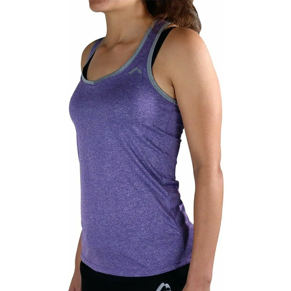 More Mile Marl Womens Training Vest - Purple Award-winning Hypoallergenic Fibers